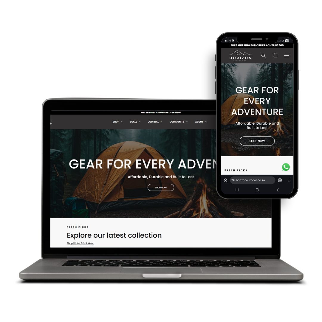 Horizon Outdoor website preview