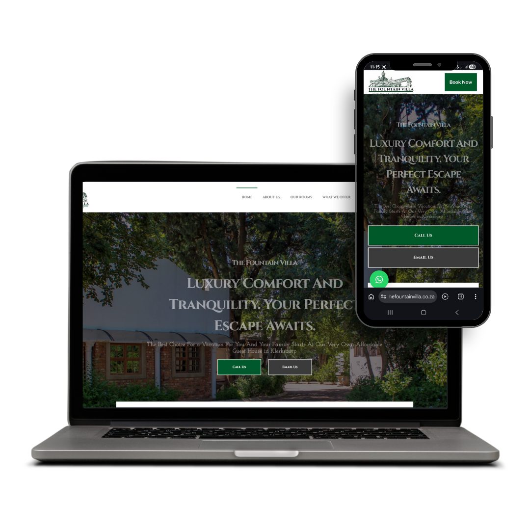 The Fountain Villa website preview